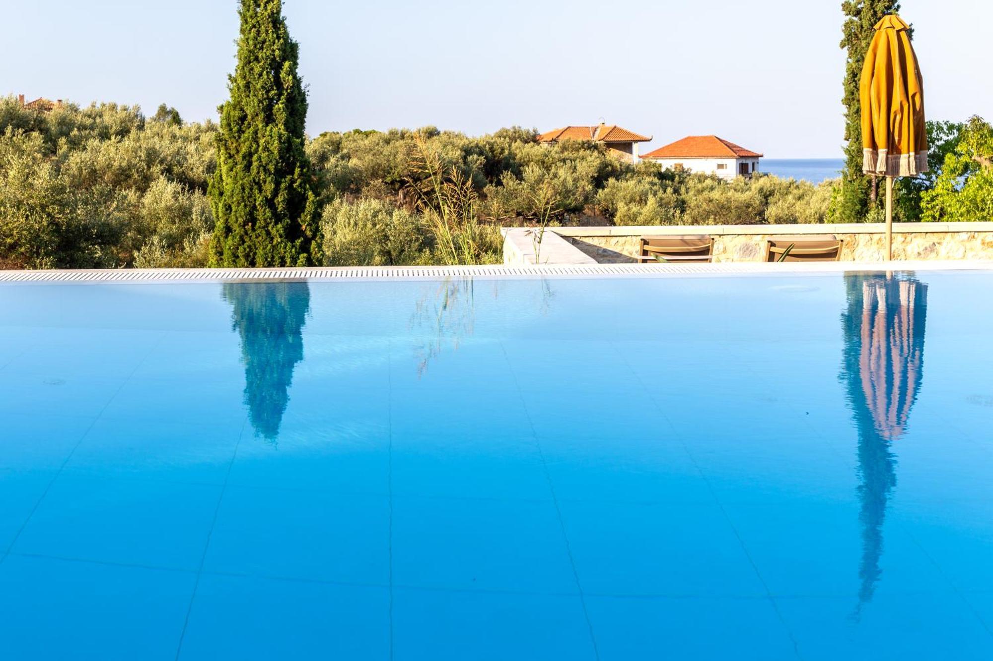 Olympia Zervea Studios With Pool - Apartment Кардамили Экстерьер фото